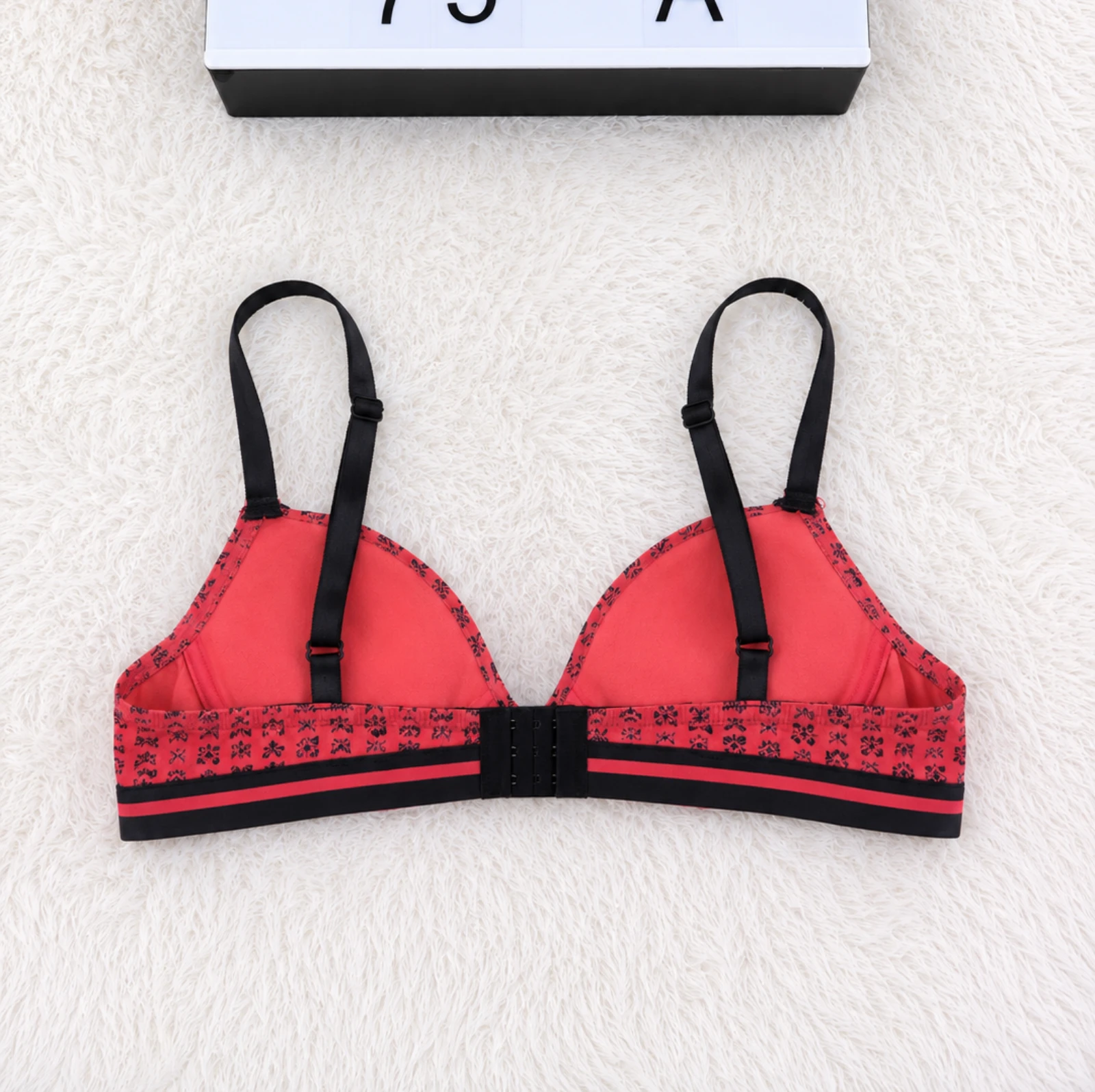 Sutiã Petit Béguin 75A rosa coral e preto 👒 – photo 6
